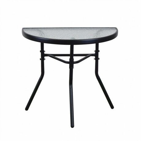 Mesa De Jardín De Vidrio Templado Esmerilado RUSTICO SC-090 - Negro Mesa De Jardín De Vidrio Templado Esmerilado RUSTICO SC-090 - Negro