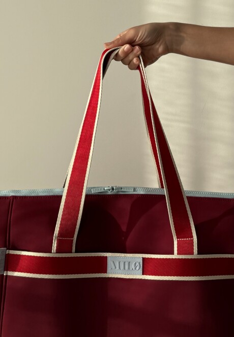 Bolso Zipper SS26 Tinto