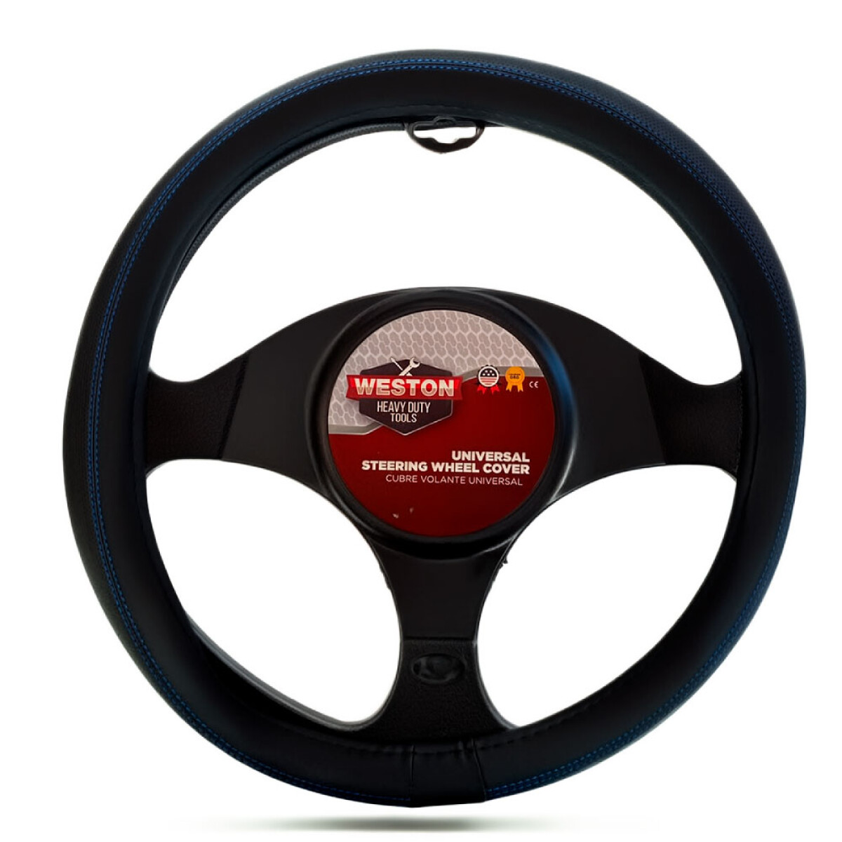 CUBRE VOLANTE - CUBREVOLANTE CON COSTURA AZUL WESTON 