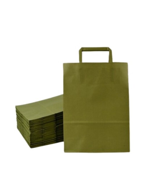 Pack x 50 - bolsa lisa 22x10x30 cm. VERDE CARDAMOMO