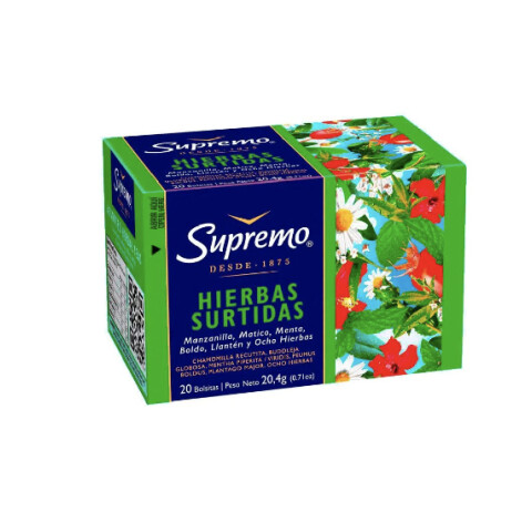 TE SUPREMO HIERBAS SURTIDAS x 20 sob Unica