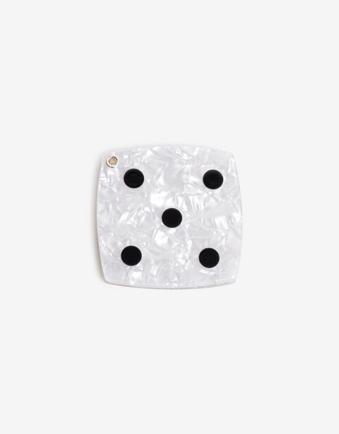 Espejos de cartera Espejo De Cartera Con Tapa - Blanco Nacarado/perlado