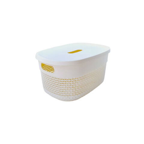 Canasto organizador c/tapa 27x22,5x15,5cm Canasto Organizador C/tapa 27x22,5x15,5cm