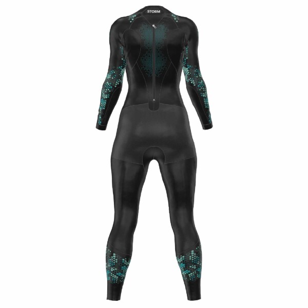 Traje De Neopreno Carbono Para Mujer Powerskin Storm Swimsuit Carbon Wetsuit Negro