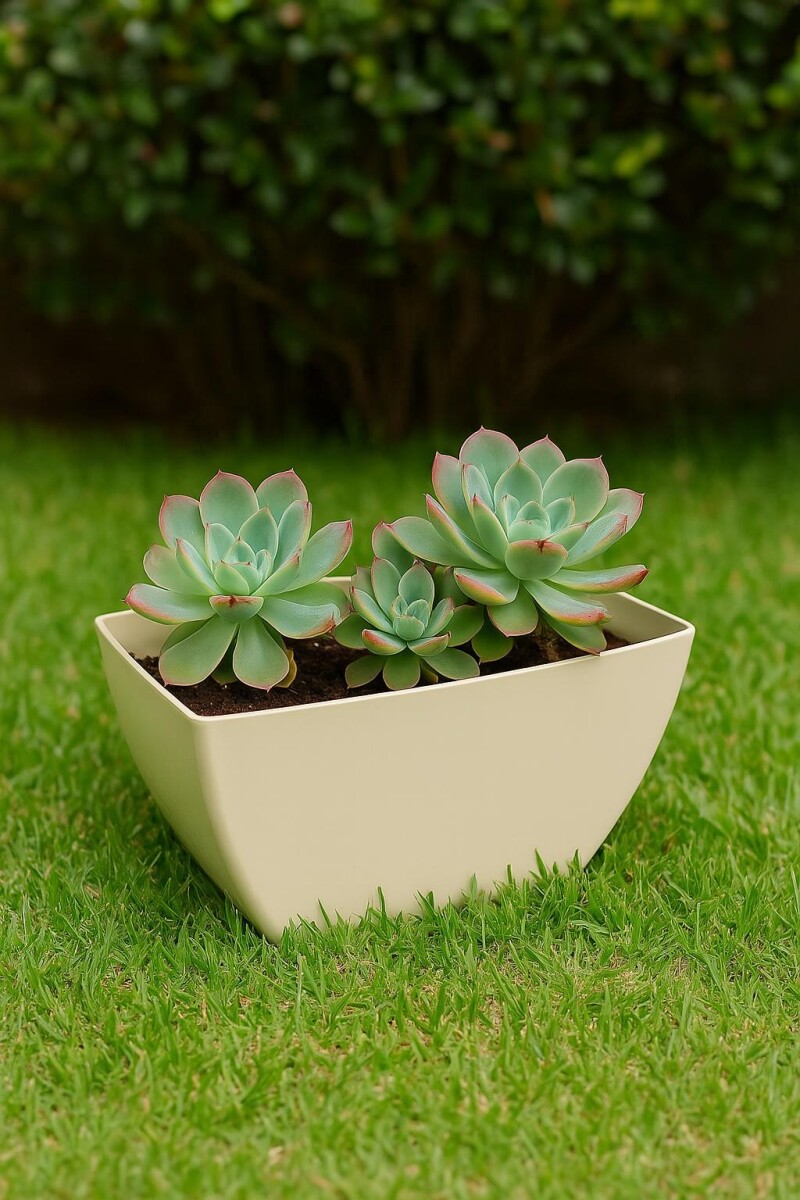 MACETA JARDINERA RECTANGULAR FLORATTA NR 30 5,3LTS - GRIS 