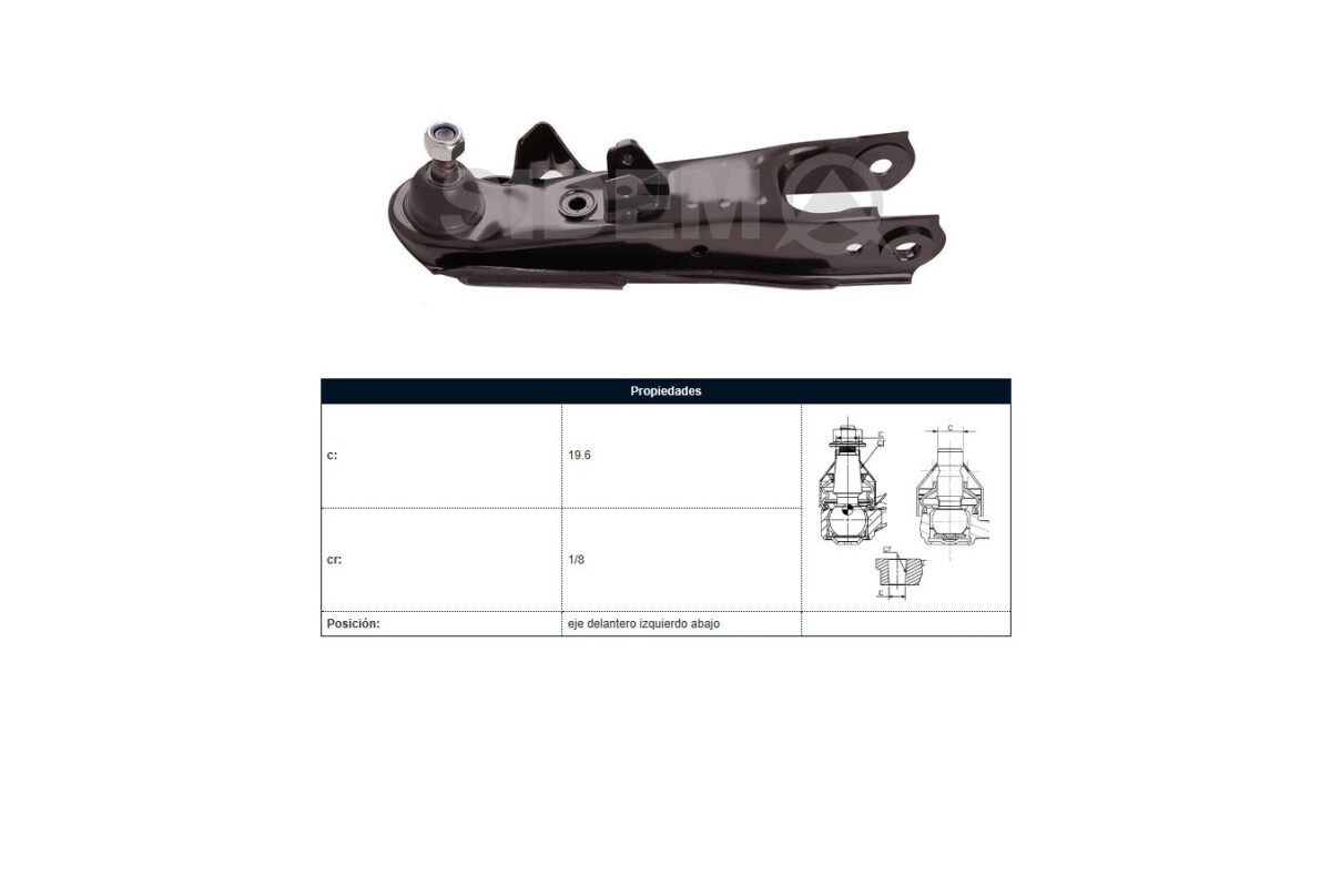 Parilla De Suspension Delantera Nissan D22 96-25 Izq Parilla De Suspension Delantera Nissan D22 96-25 Izq