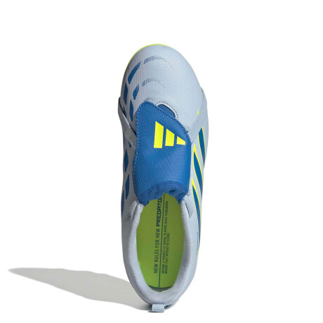Championes de Niños Adidas Predator Club Ft El Fg/Mg Celeste - Amarillo