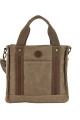 Cartera morral de lona Marrón