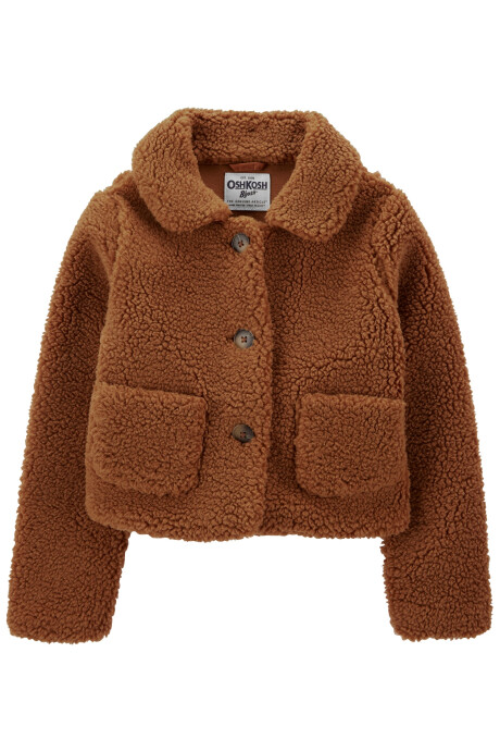 Chaqueta de corderito con botones 0