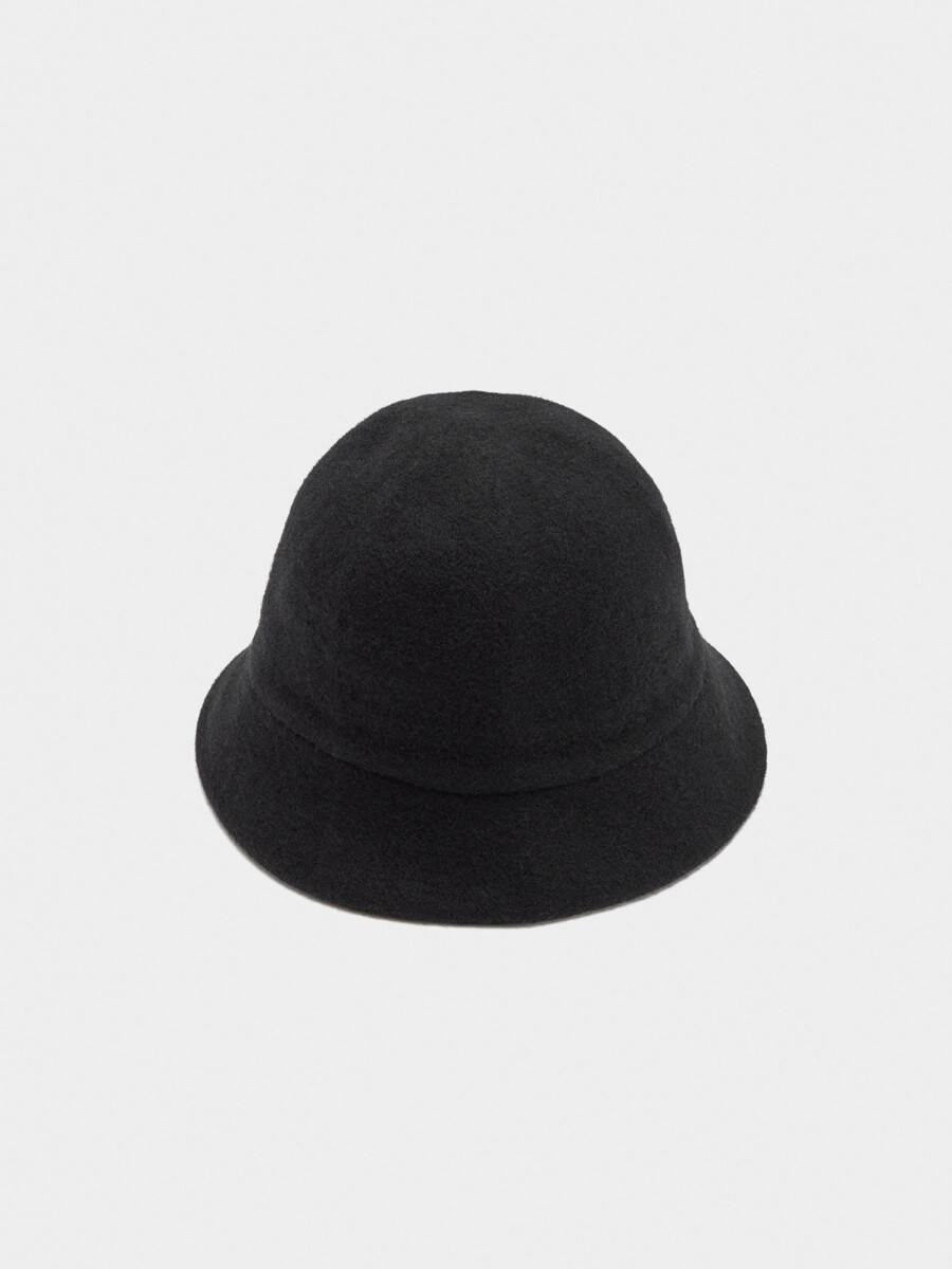 Sombrero Bucket De Lana gris