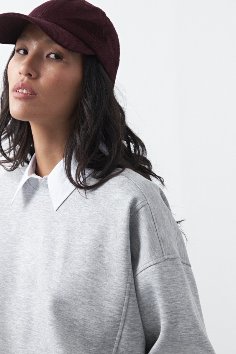 BUZO MERCADER Gris Melange