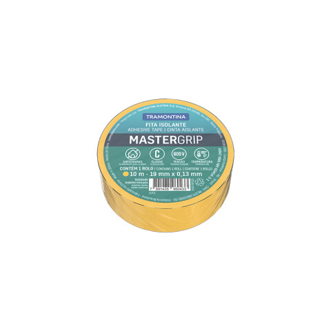 Cinta aislante MasterGrip 0,13x19mm amarillo 10m -TRAMONTINA TE2014