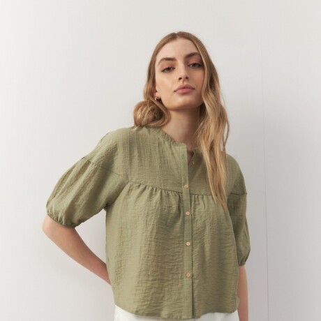 CAMISA BUBBLE Verde Hierba