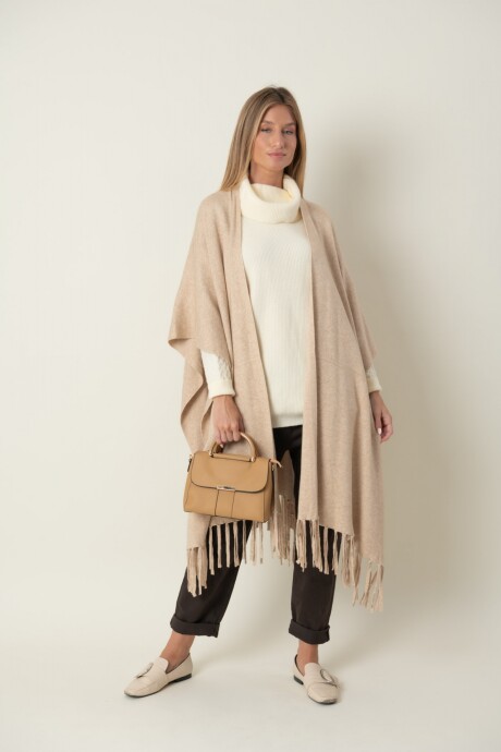 RUANA MADRE PERLA Beige