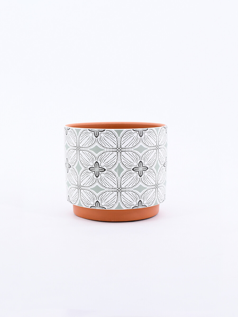 MACETA ARABESQUE - ESTAMPADO 1 