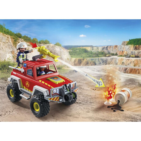 Camioneta De Bomberos Playmobil 68 Piezas