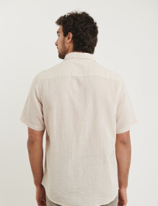 012265 CAMISA HARRINGTON LABEL Natural