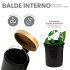 Cesto de basura 5 Litros Residuos Papelera Extraíble Acero Inoxidable Negro cb001 Cesto de basura 5 Litros Residuos Papelera Extraíble Acero Inoxidable Negro cb001