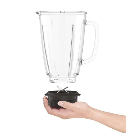 Licuadora Moulinex Blendforce Jarra Vidrio + Vaso 800W Color Negro