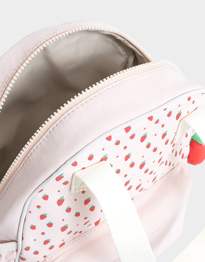 Mochilas y Carteras Infantiles Mochila Infantil Frutillas - Rosa Claro