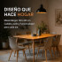 Mesa Comedor Combohome Eames Margot Rectangular 120 X 80cm Marrón 1