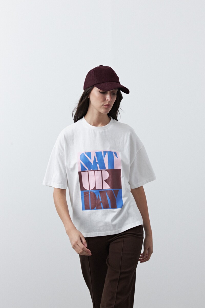 REMERA ERICA PRINTED Blanco