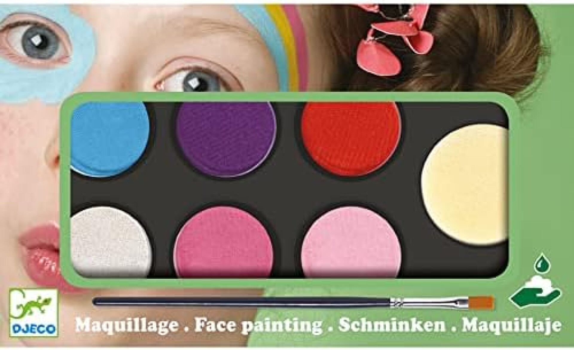DJ0923 - Pintura De Cara X6 Colores Djeco Modelo Sweet 