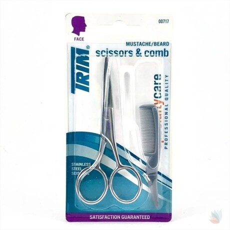 Trim Set Barba Con Tijera Y Peine ¿ Cuidado Masculino Trim Set Barba Con Tijera Y Peine ¿ Cuidado Masculino
