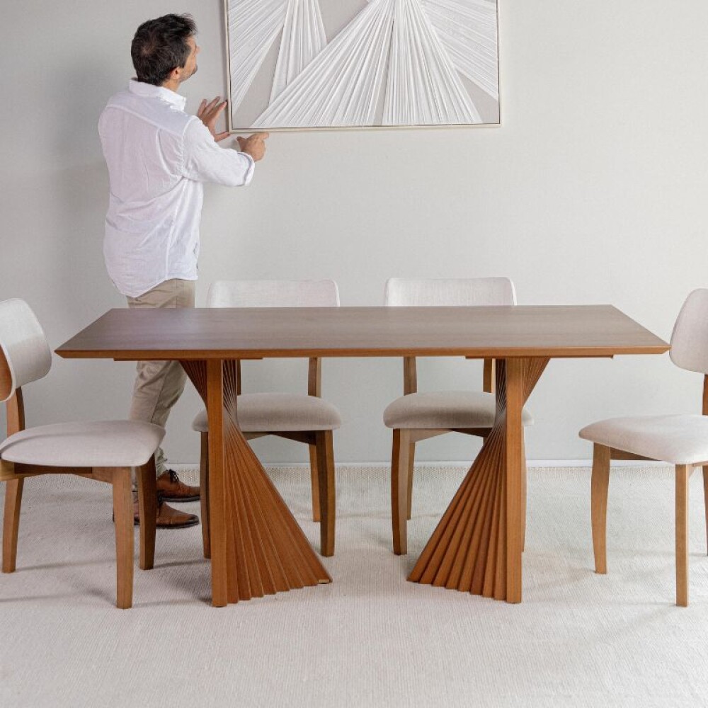 Mesa Leque 160 x 100 tapa recta