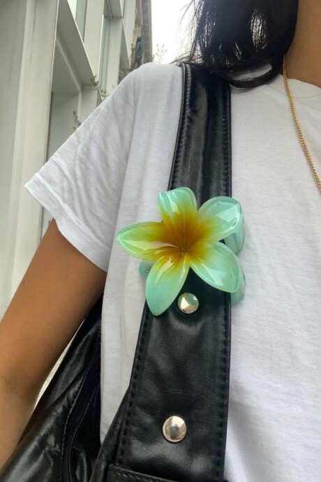 Broche de Pelo Hibisco / Celeste Broche De Pelo Hibisco / Celeste