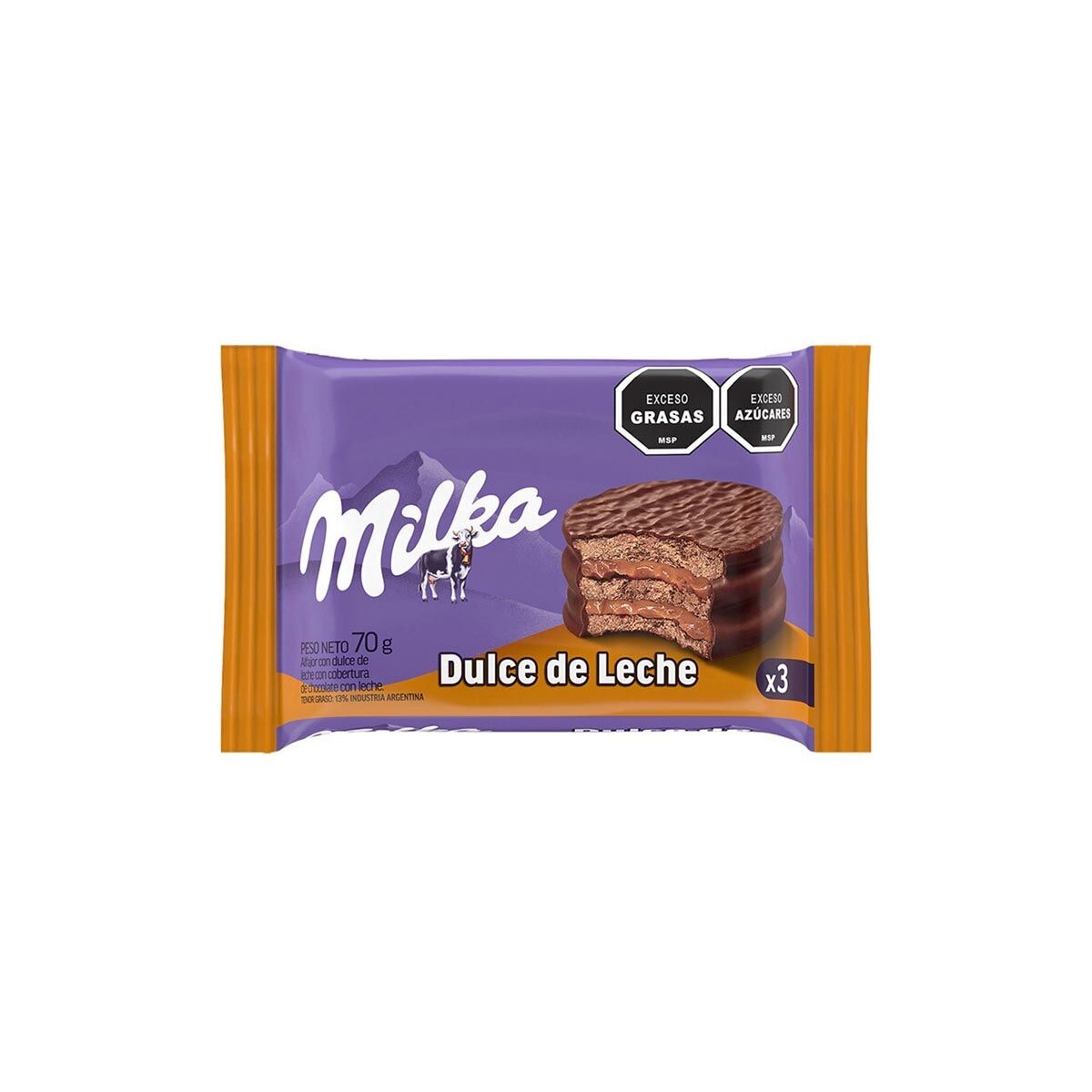 Alfajor Milka Triple Dulce de Leche 70GR - VIOLETA 