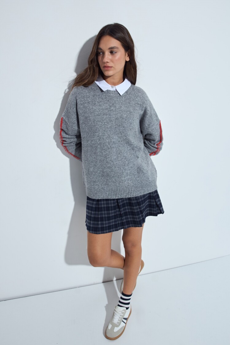 SWEATER CHAROL Gris Melange