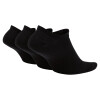 Medias Nike Everyday No Show 3-Pack de Hombre Negro
