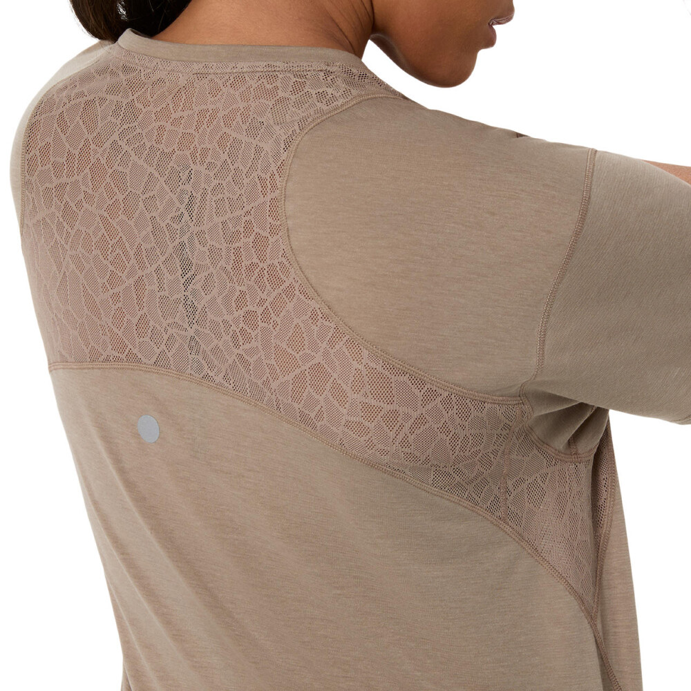 Polos Running Nagino Run SS Top Mujer Greige