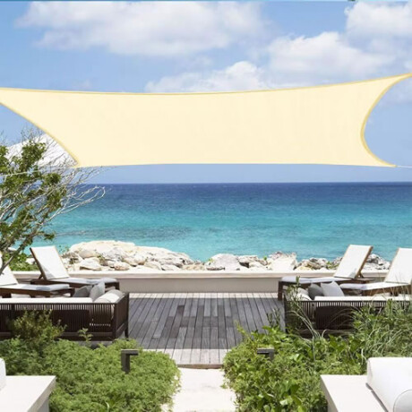 Toldo vela 5x5 metros sombra color CREMA Toldo vela 5x5 metros sombra color CREMA