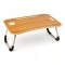 Mesa Laptop Cama Con Posa Vaso Marron