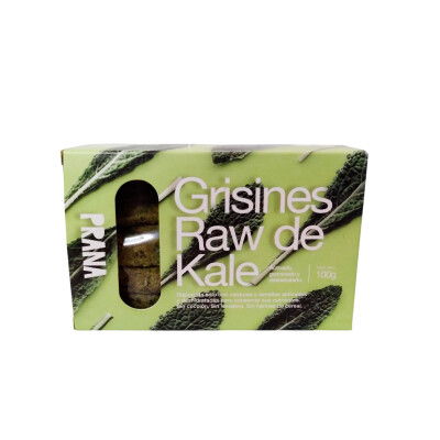 Grisines RAW de Kale Prana 100g Grisines De Kale Mercado Verde