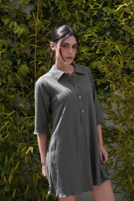 Comfortable dress Verde Seco