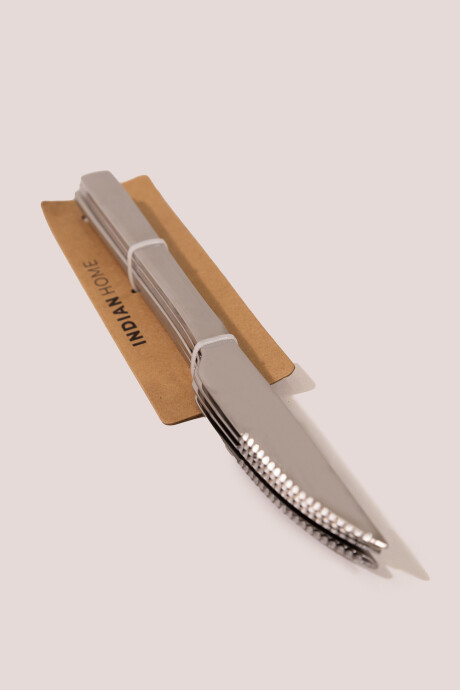 Cuchillo Set 4 Un. Plateado