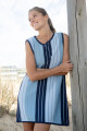 Vestido Brisa Azul lurex