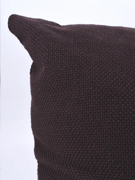 FUNDA ALMOHADON RUSTICO MARRON