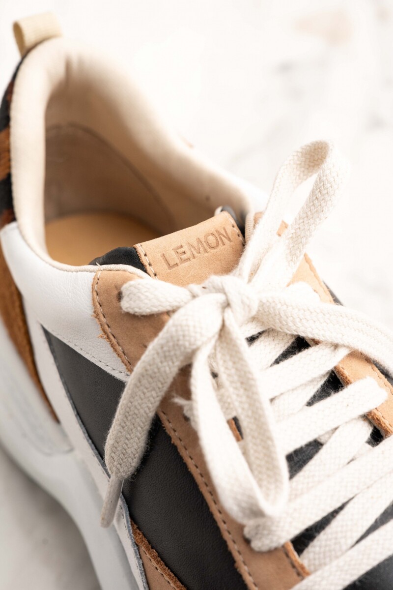 Zapatilla Combinada Whisky