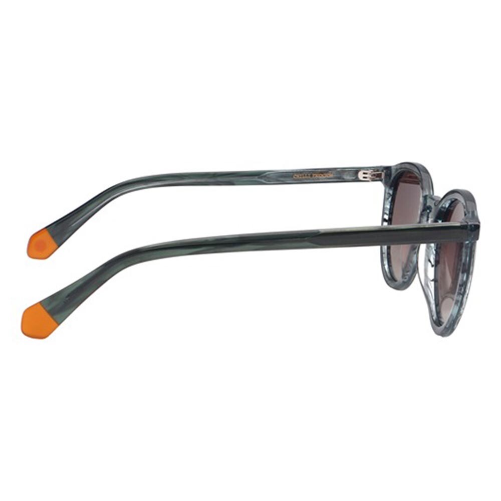 Lentes de sol De Acetato Redondo Premium Gradiente Marón/Verde