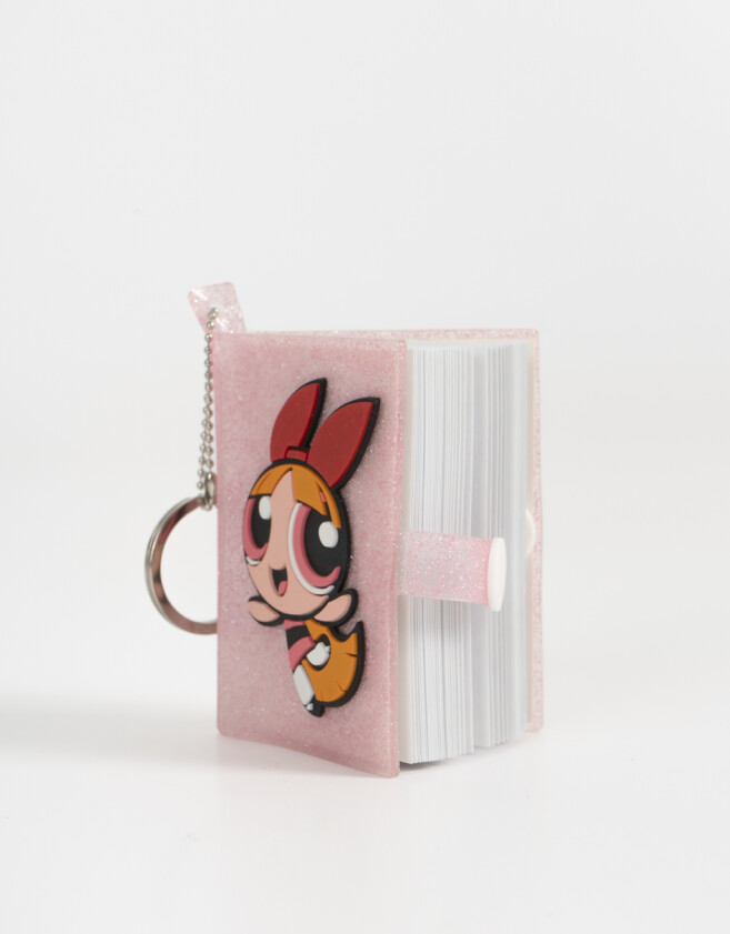 Llavero Llavero Y Charm Libreta "chicas Superpoderosas" - Fucsia Claro