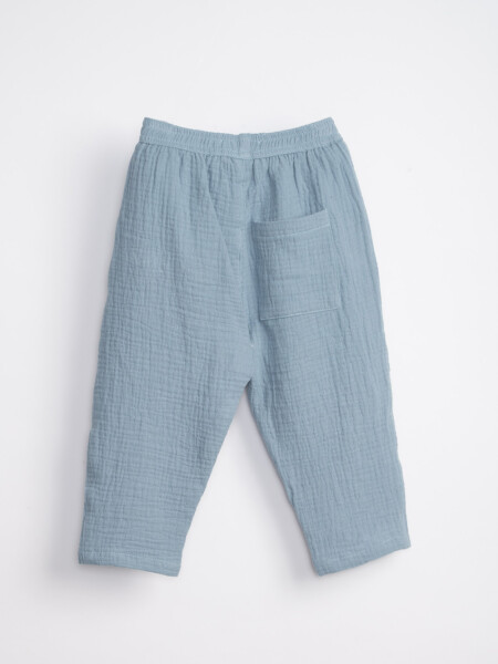 Pantalón bambula Azul