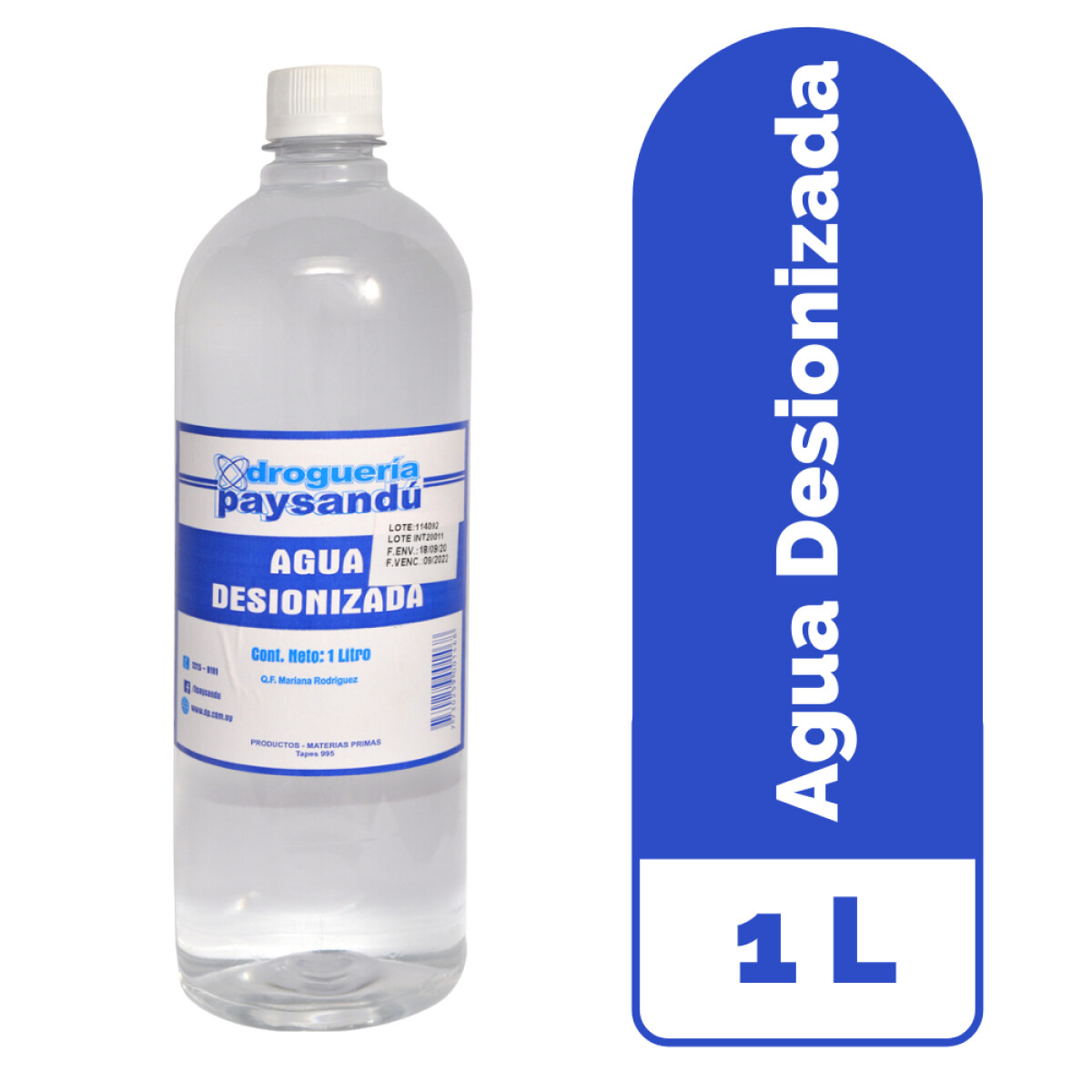 Agua Desionizada - 1 L 
