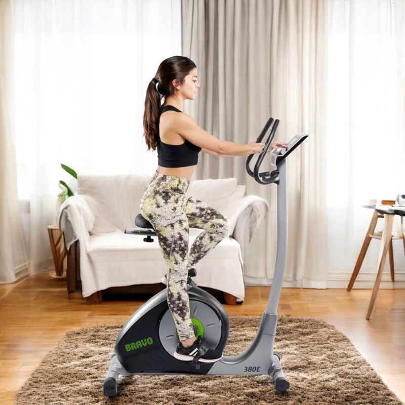 Bicicleta ergométrica Bravo 380E con freno magnético Gris/Negro