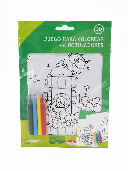 JUEGO PARA COLOREAR BLANCO