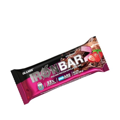 Barra Proteica Sin TACC Iron Bar Gentech Frutilla