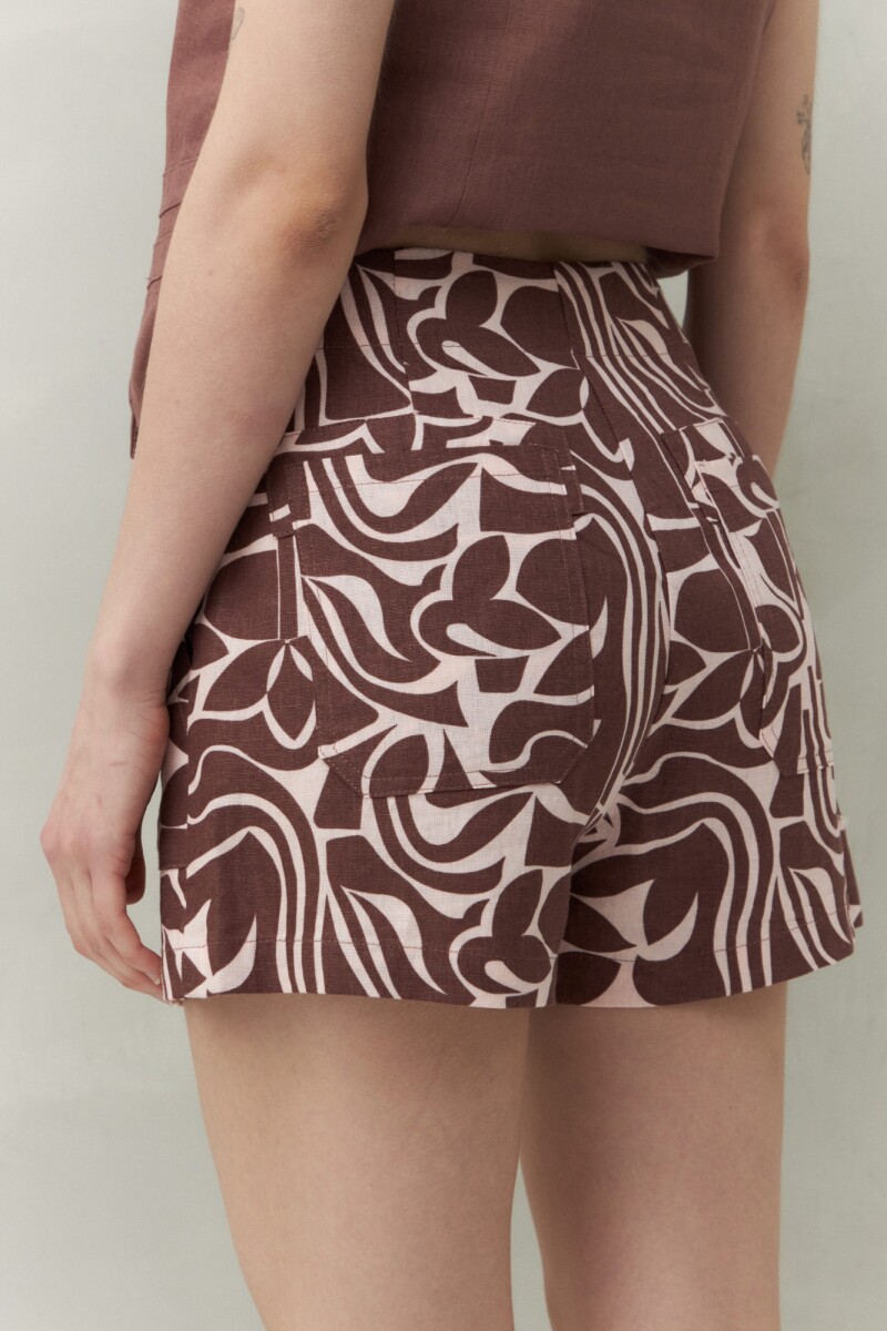 SHORT NILS PRINT Rosa Bebé